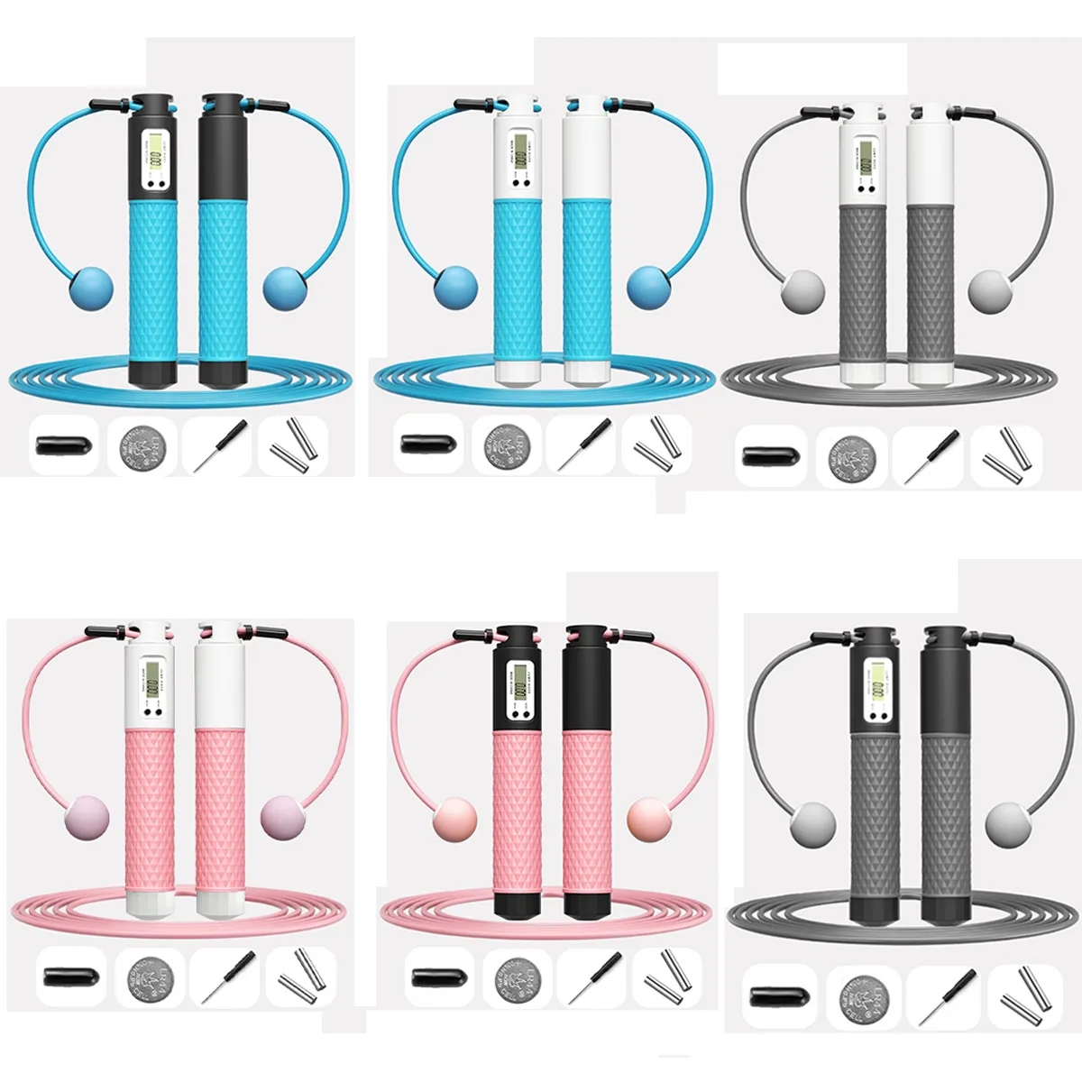 Cordless Weighted Smart Counting Dual-Purpose Jump Rope 5
