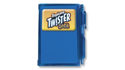 Pocket Pal Mini Notebook Jotter Pad with Pen with Epoxy Dome 2