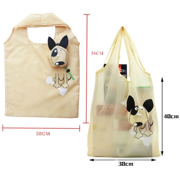 Dog Shaped Foldable Shopping Tote Bag 2