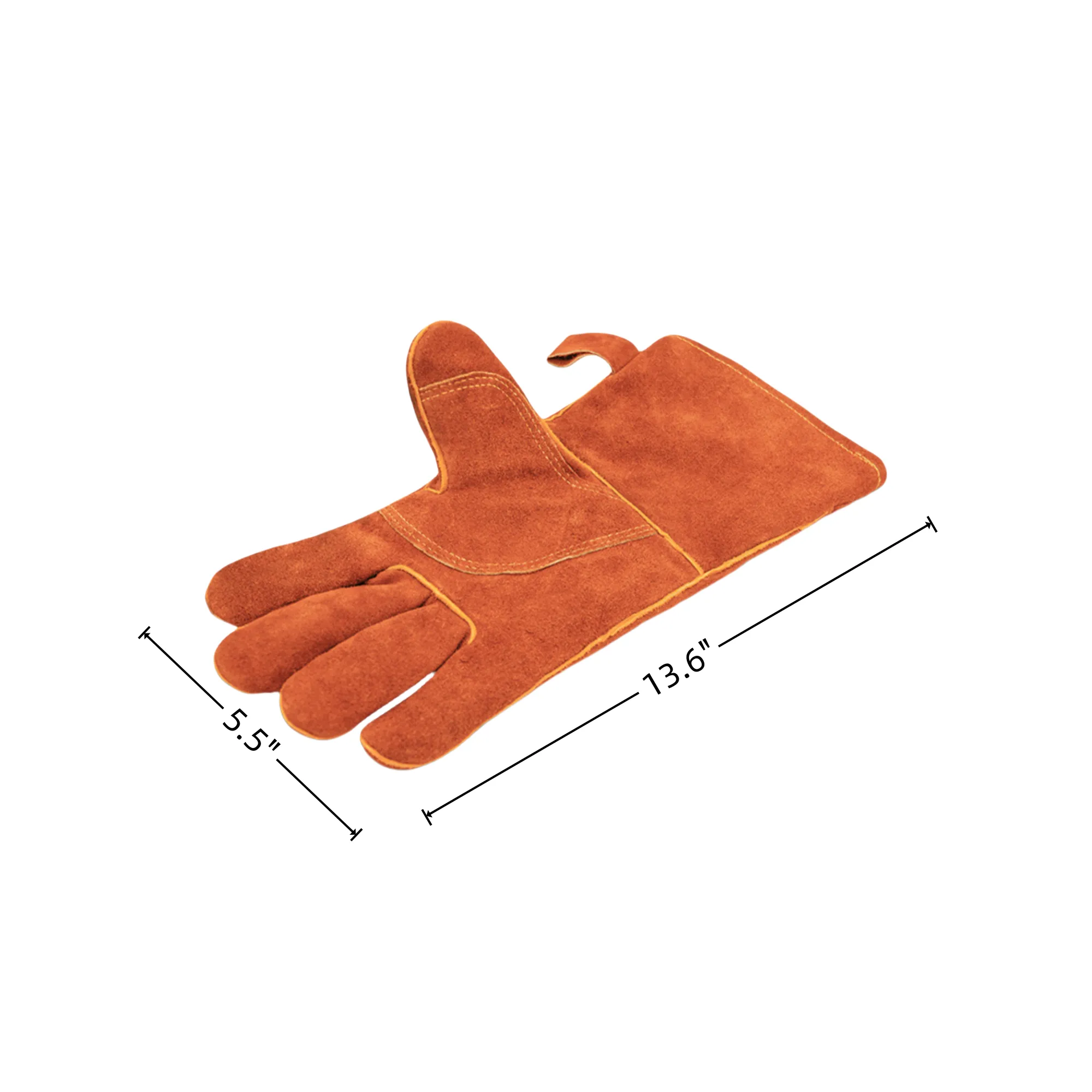 Heat - Resistant 500 Celsius Insulated Cowhide Gloves 1