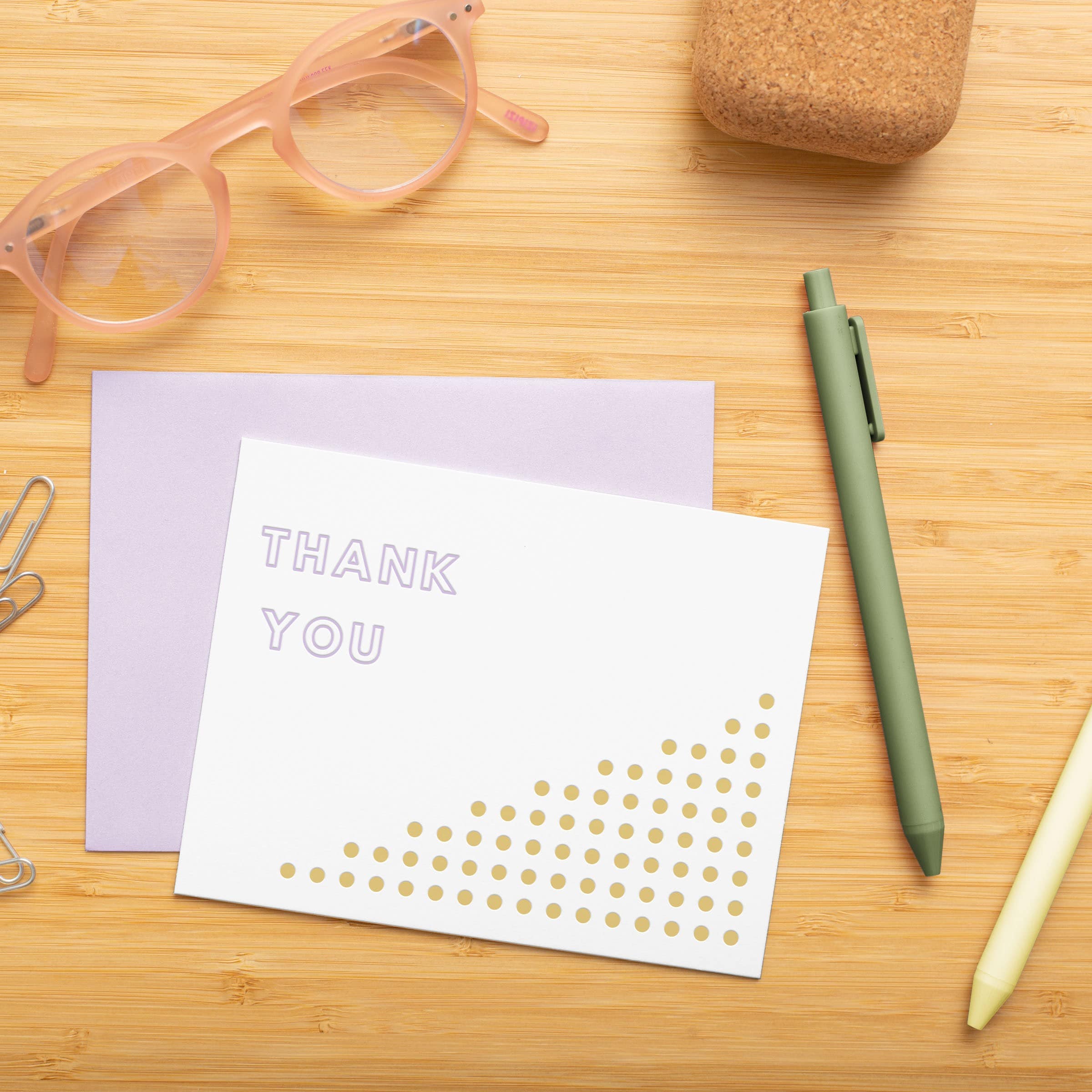 FLAT LETTERPRESS CARD - 4.25 X 5.5