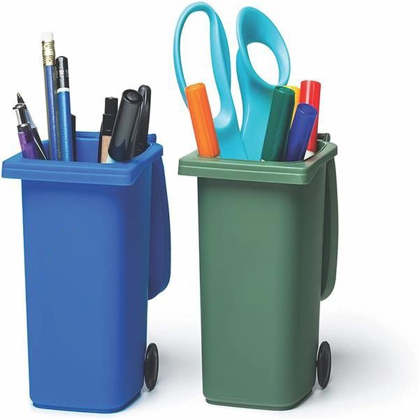 Mini Desktop Trash Can Pen Holder 3