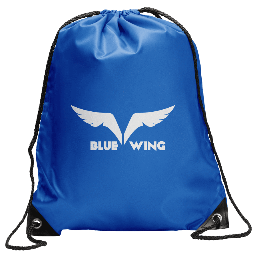 Polyester Drawstring Bag w/ Custom Logo