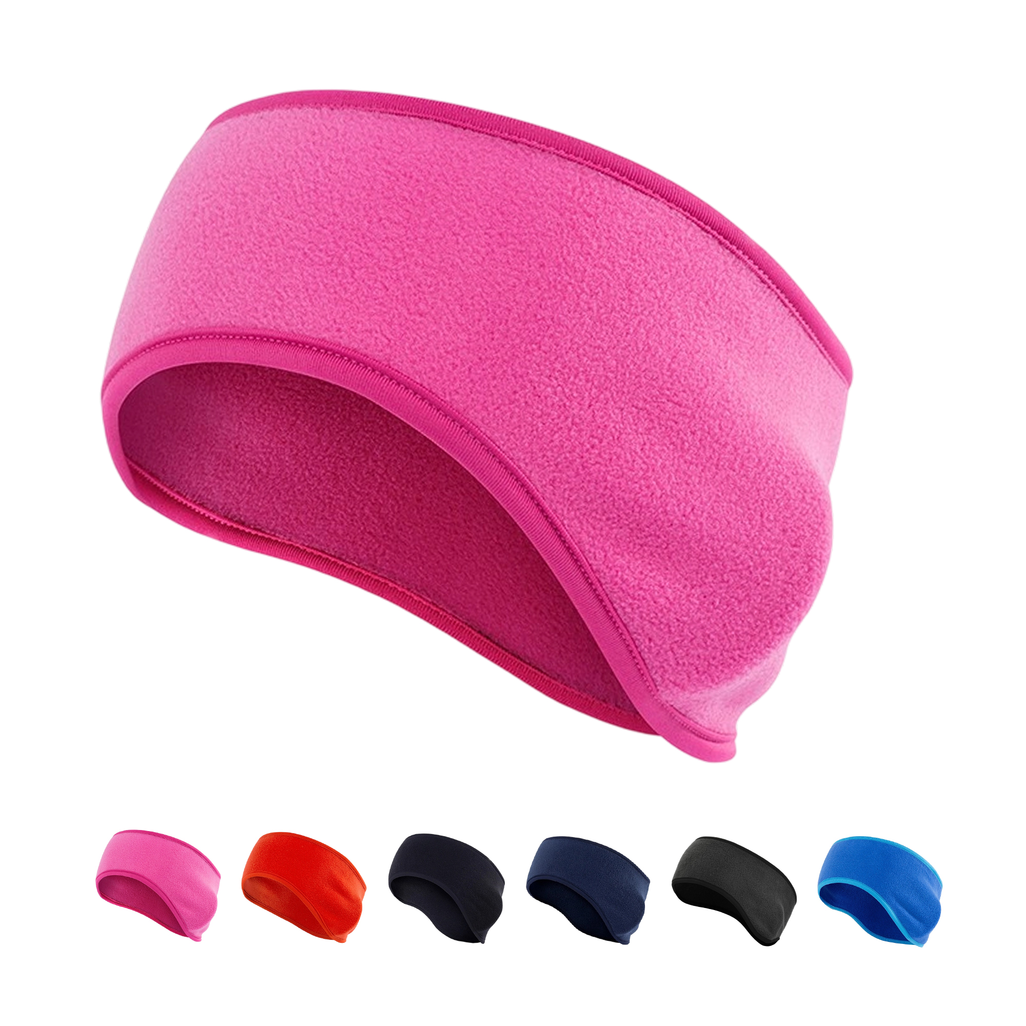 Stretch Polyester Fleece Ear Warmer Headband With Full Ear Coverage 3