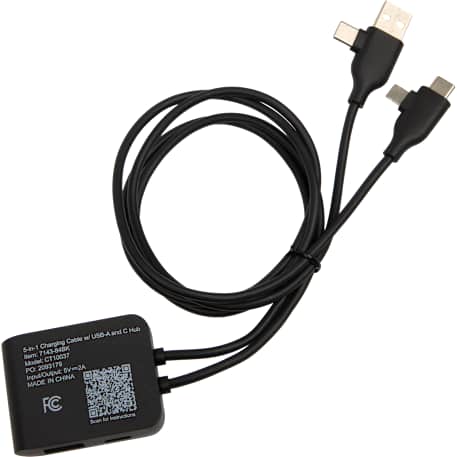 5-IN-1 Charging Cable with USB-A/C Hub 39