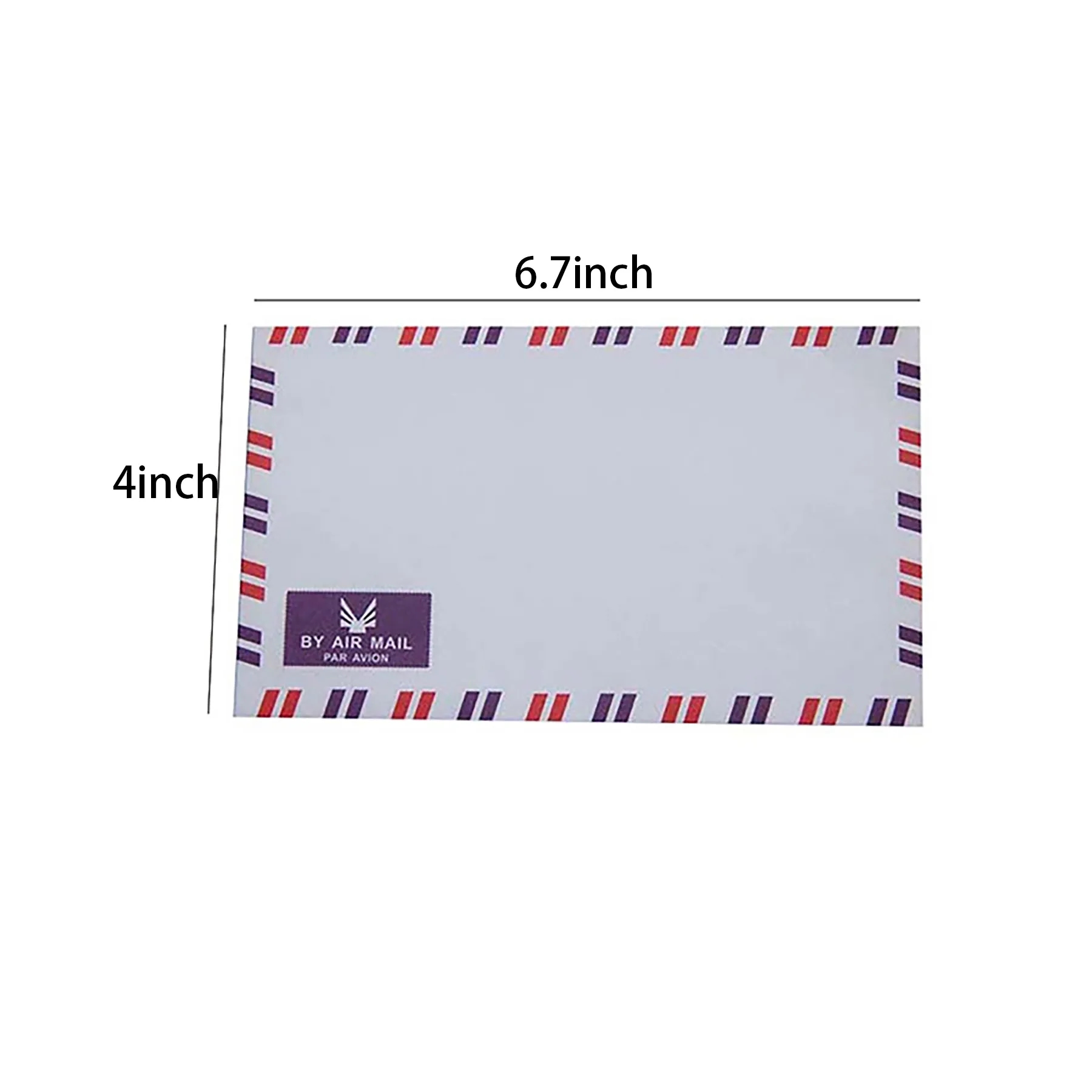 Vintage Craft Paper Airmail Envelope 3