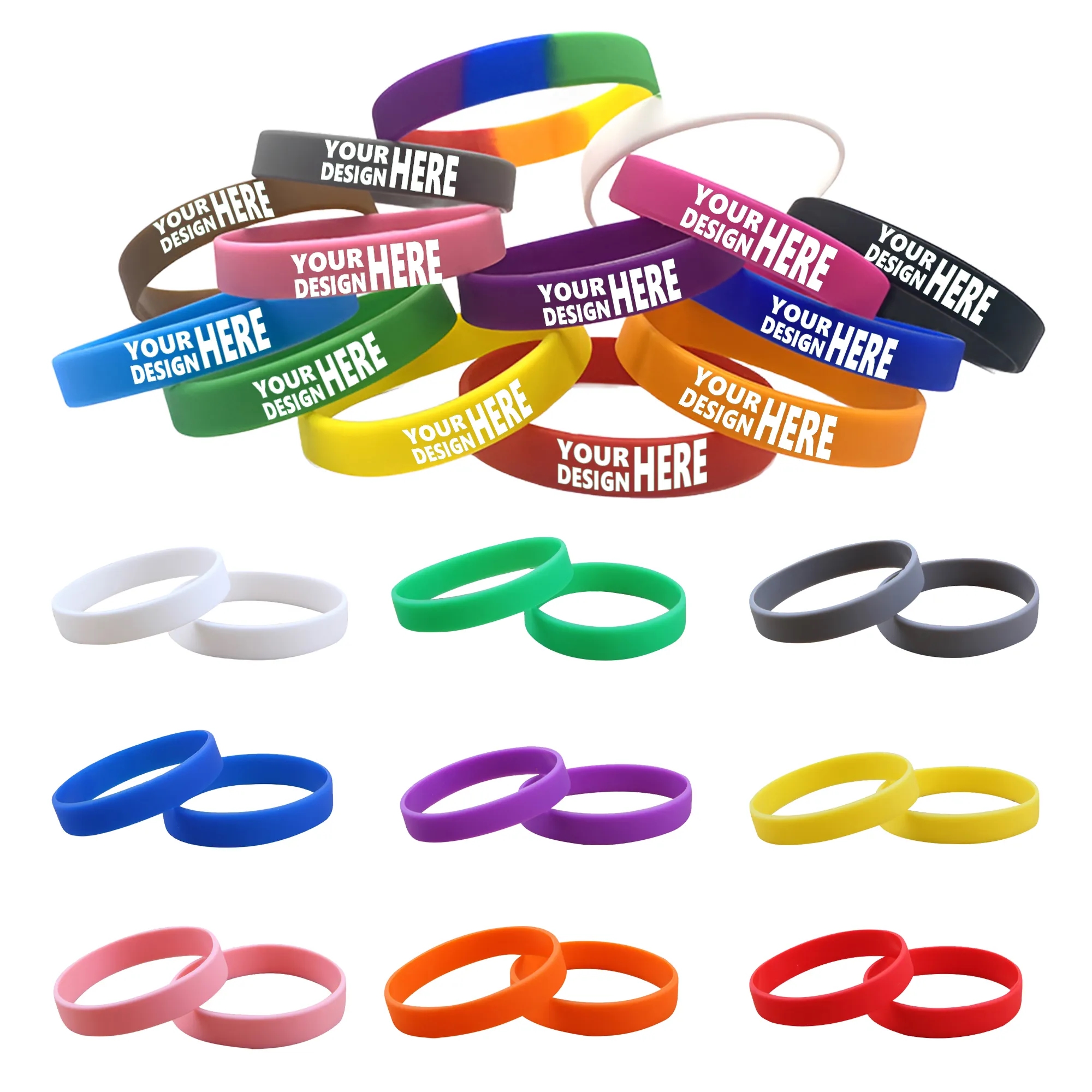 Sports Pure Color Silicone Wristband