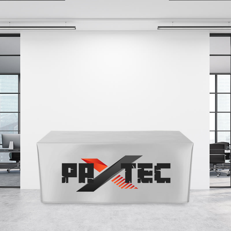 6FT Fitted Trade Show Table Cover - Full Color Imprint 21