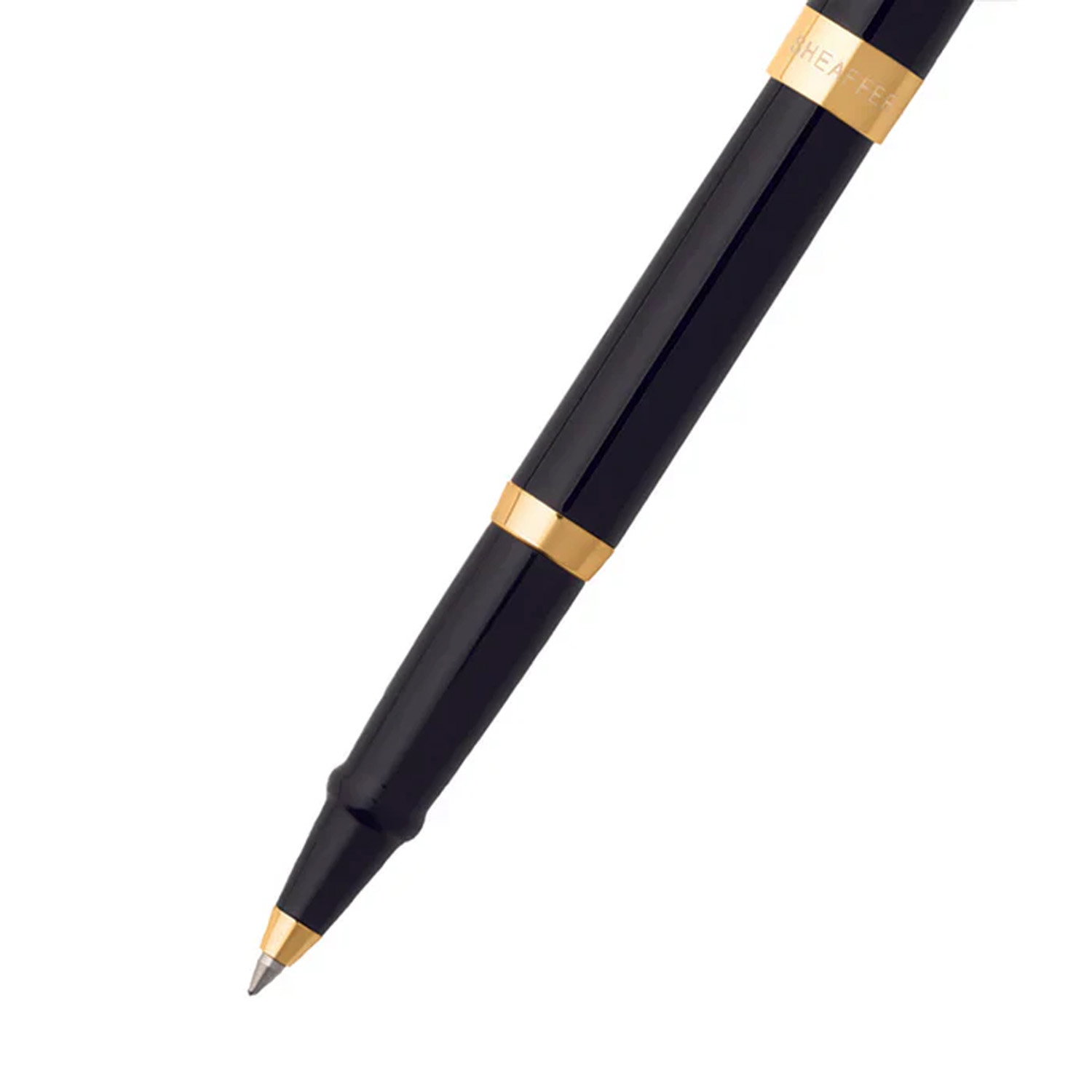 SHEAFFER® SAGARIS 9471 Gloss Black Gold Tone Trim Rollerball Pen w/ Gift Box 1