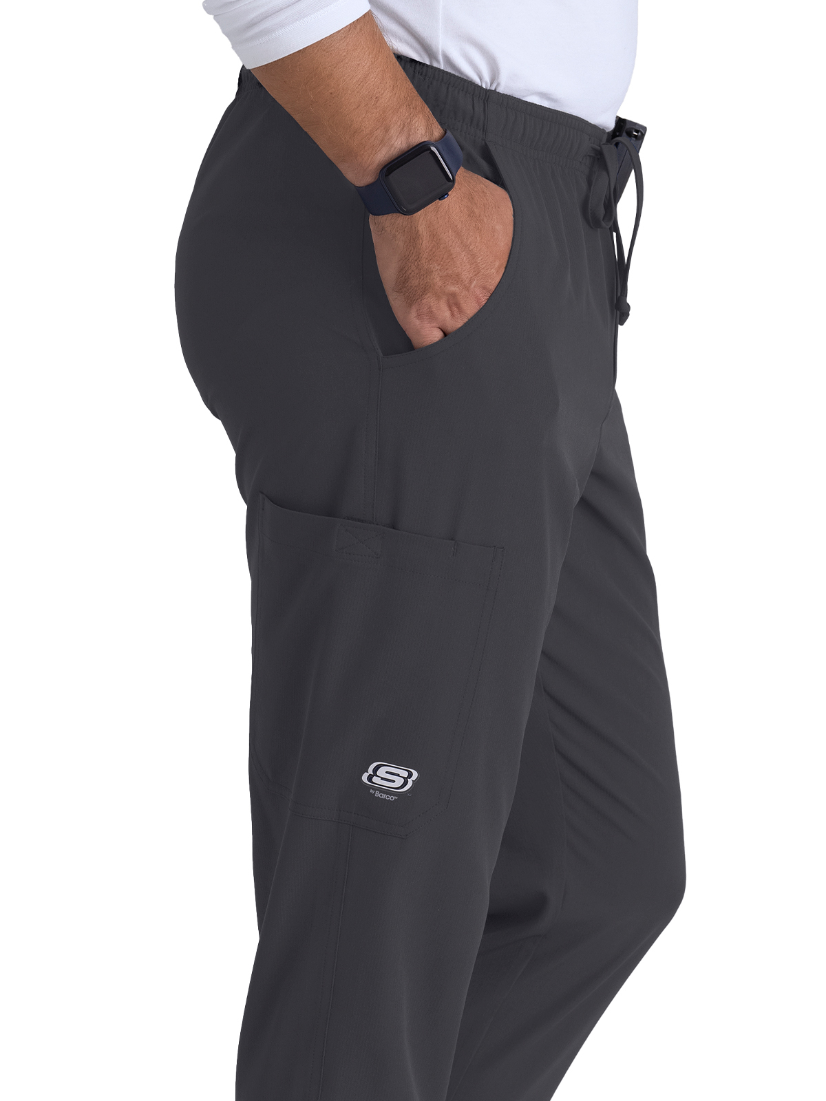 Skechers - Men's Three-Pocket Drawcord and Zip-Fly Structure Jogger Scrub Pant 20