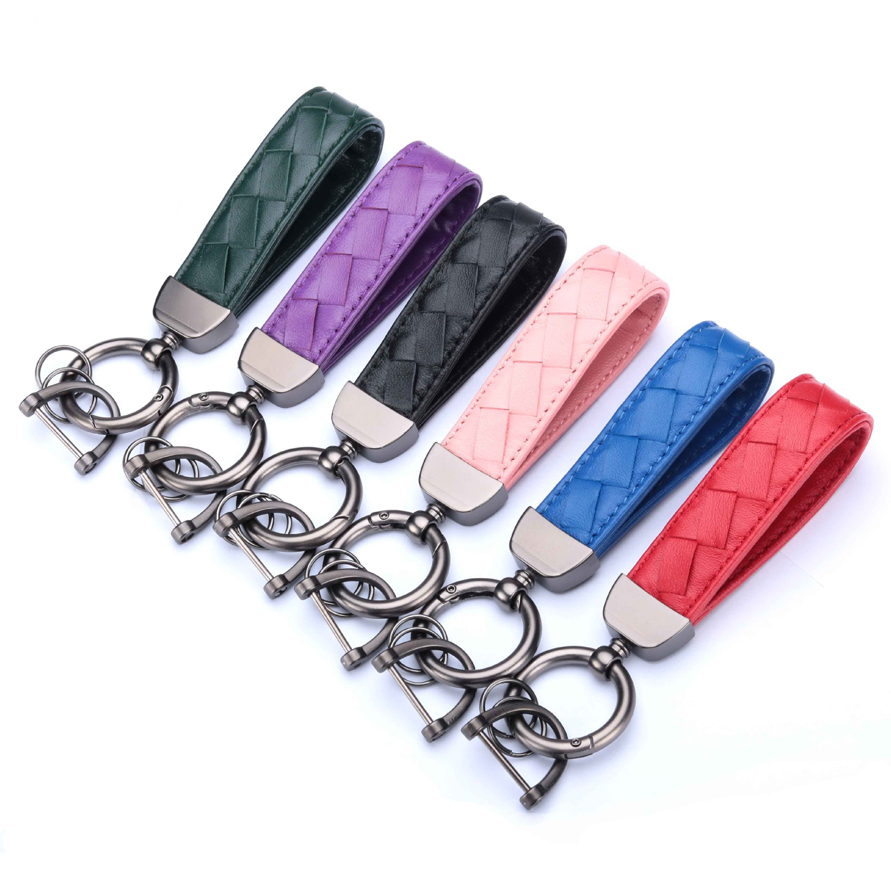 Pu Leather Wristband Keychain 2