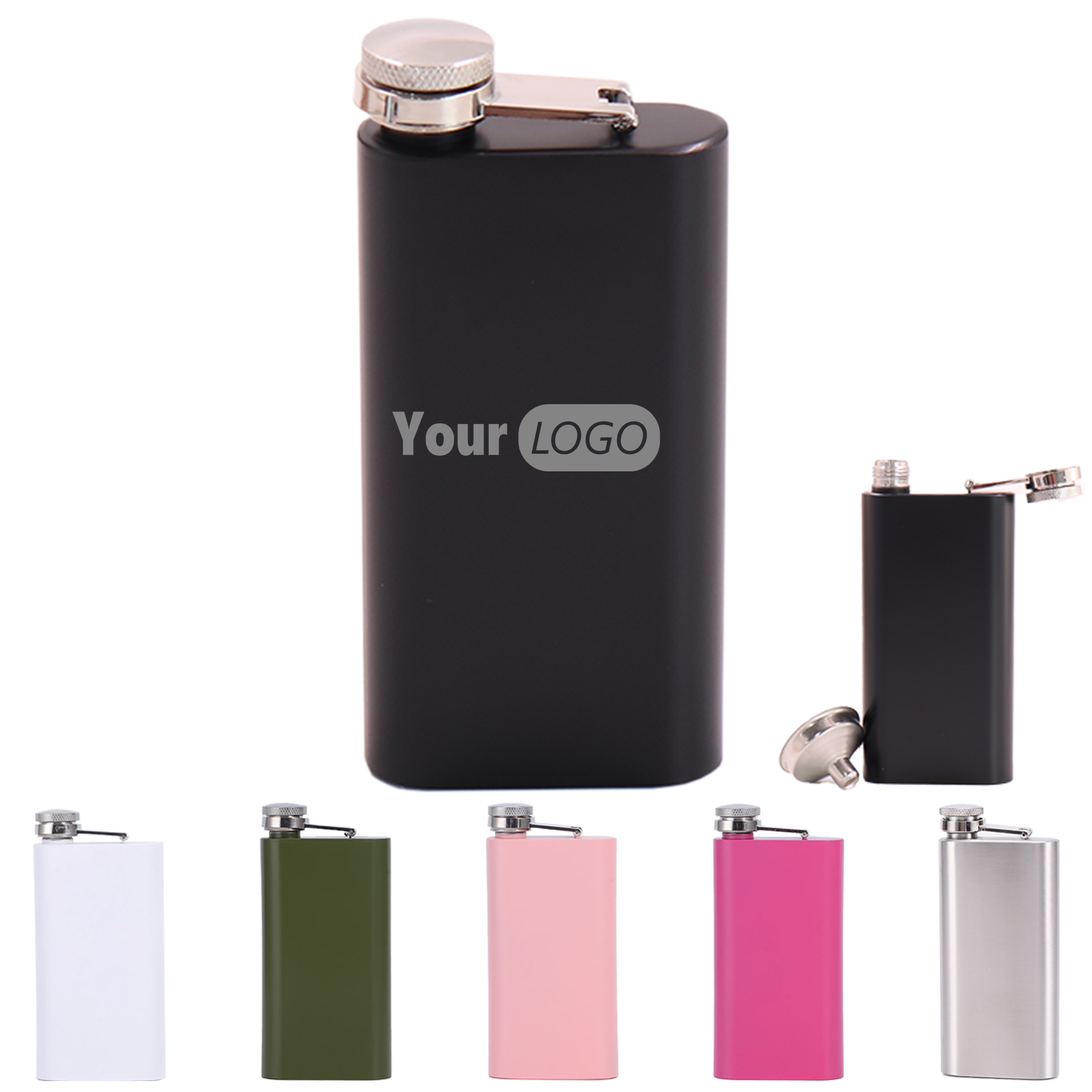 Stainless Steel 5 Ounce Portable Hip Flask 12