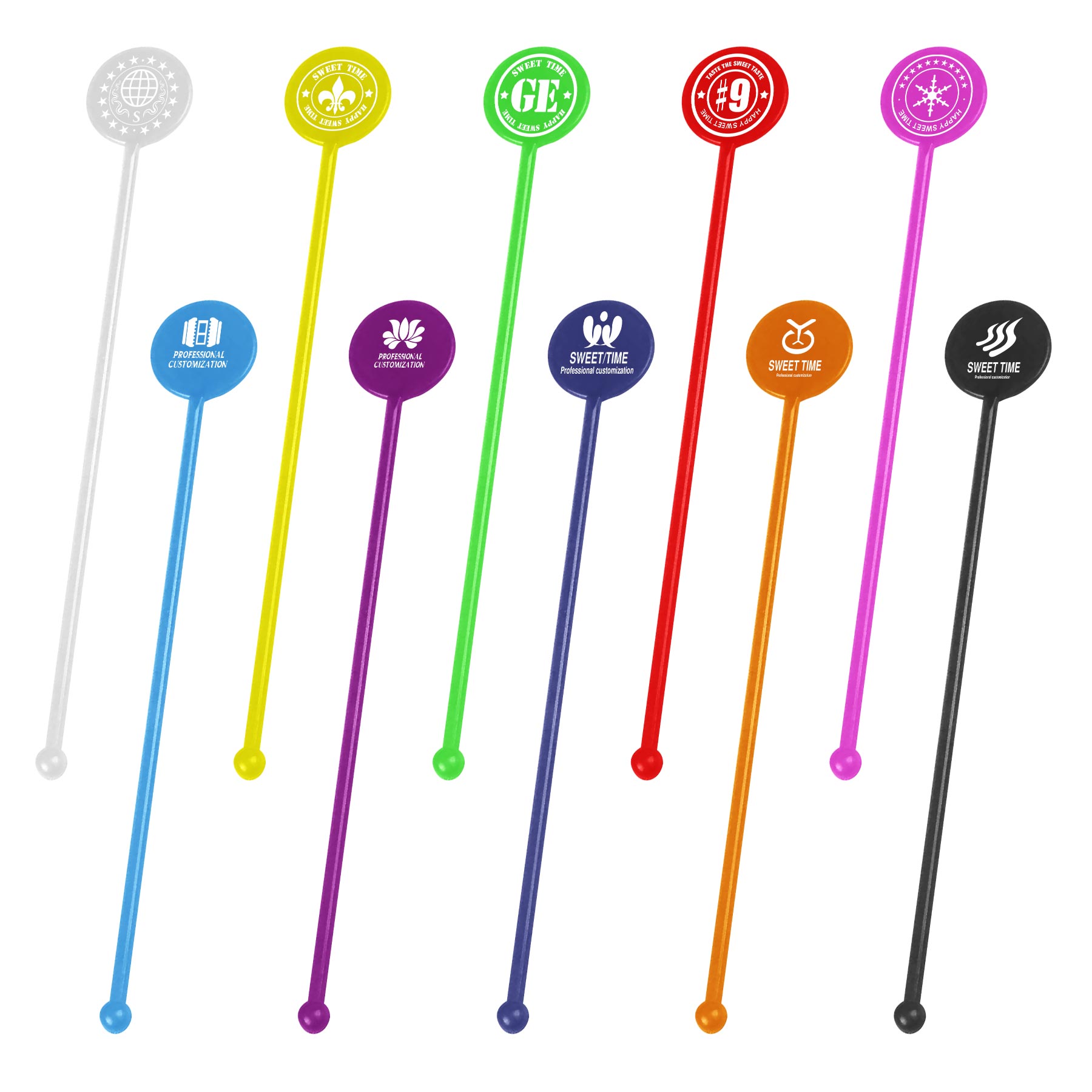 Stir Sticks With Round Top 2
