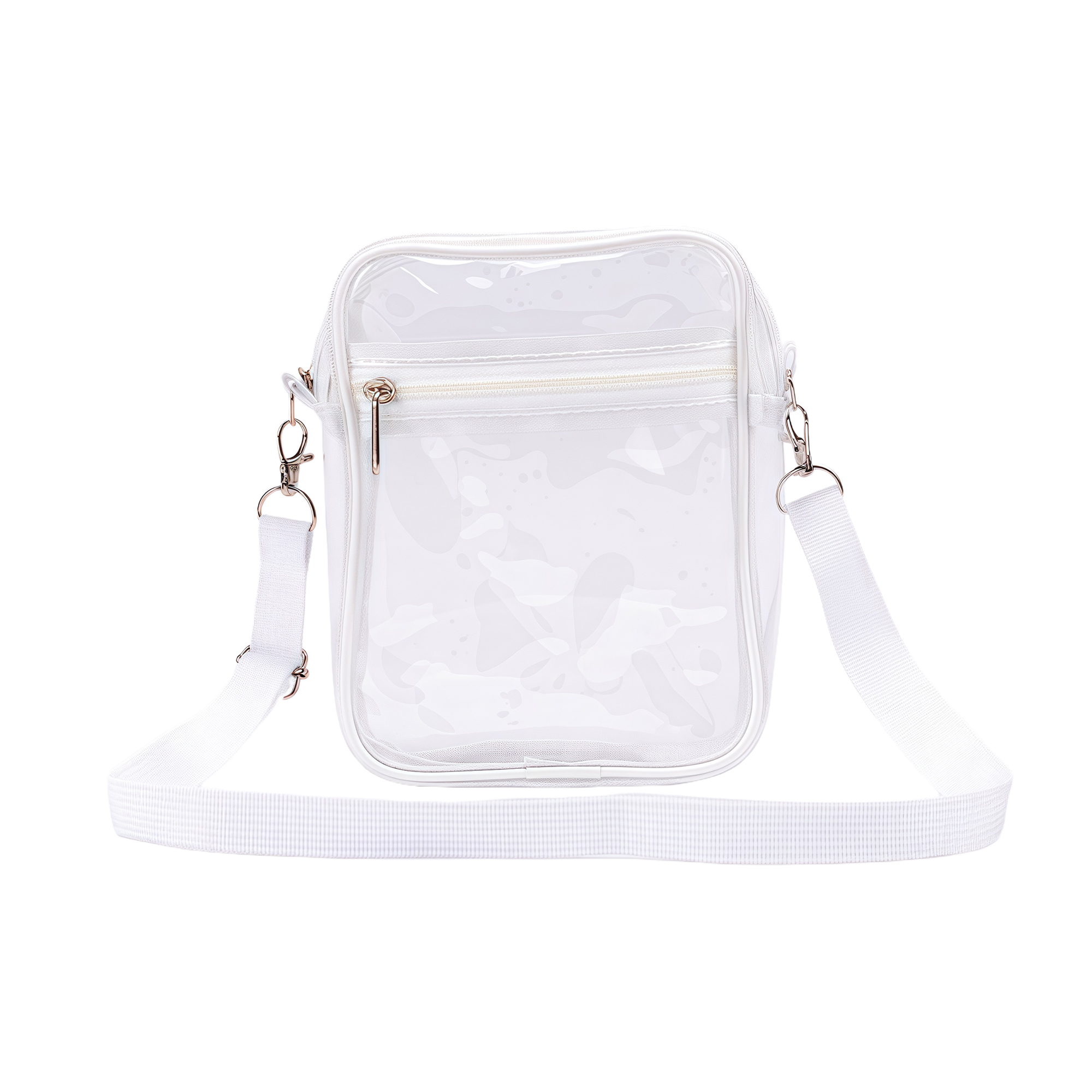 PVC Clear Shoulder Crossbody Bag Waterproof Multi-functional Document Pouch Travel Outdoor Storage 9