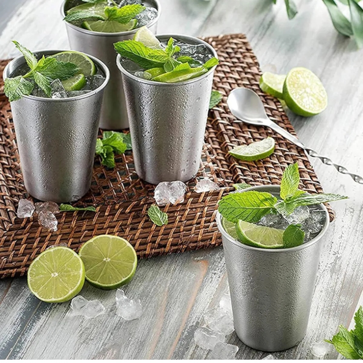 15oz Stainless Steel Beer Cup Kitchen Drinkware Coffee Mug 5