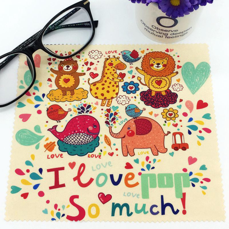 Sublimated Premium Quality Microfiber Cleaning Cloth for Eyeglasses 7