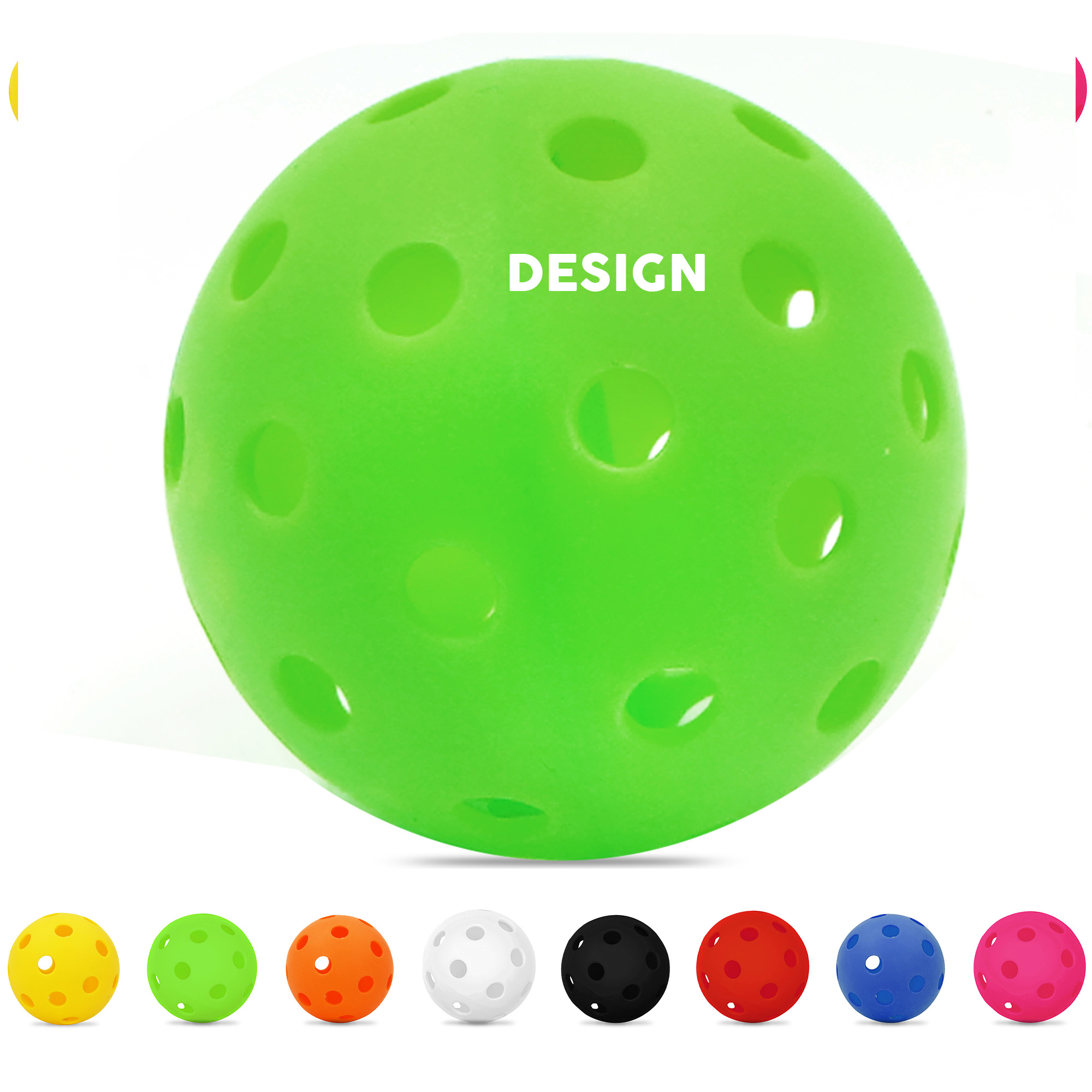 MOQ 50 Pickleball Golf Hole Ball High Elastic PE Material 2