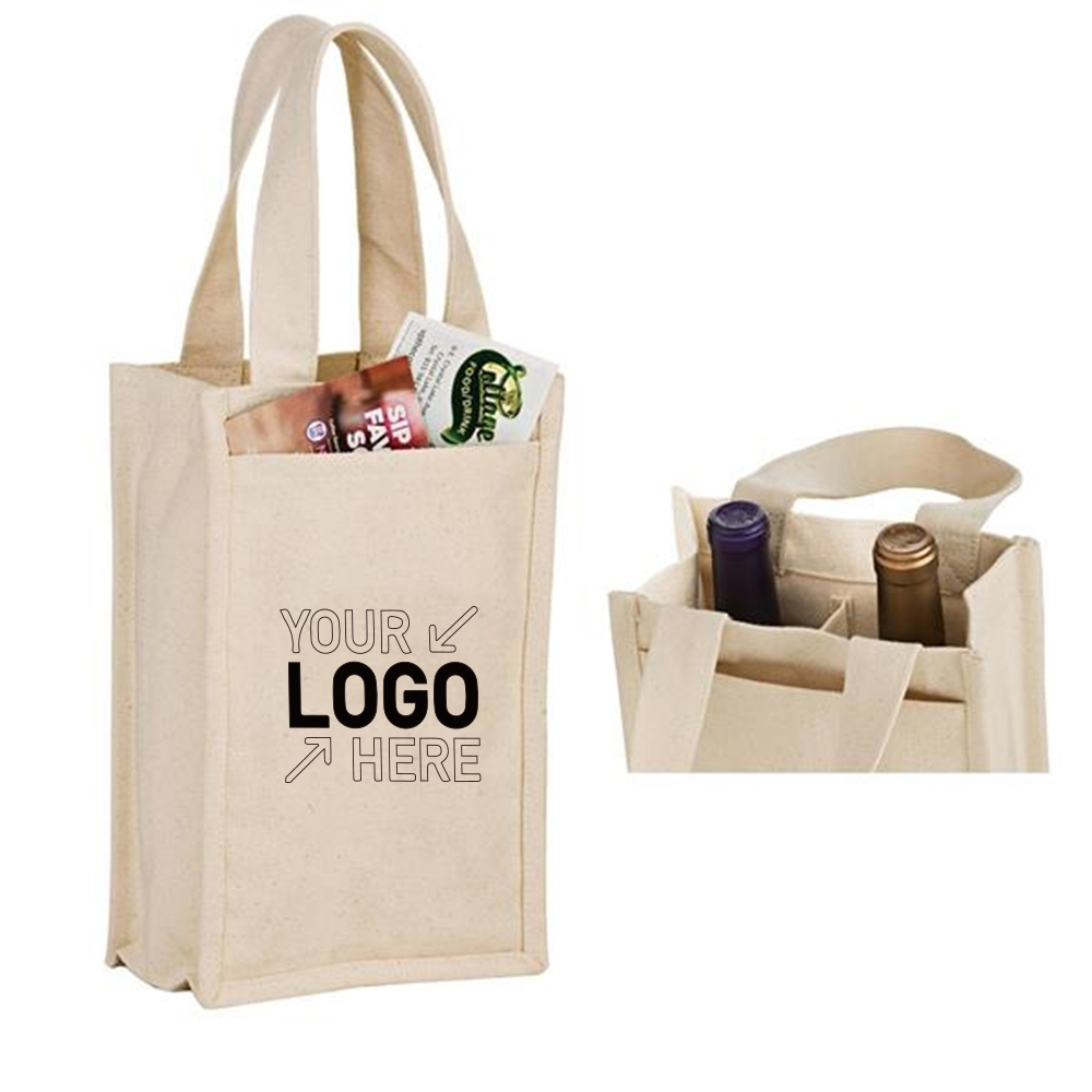 Cotton Canvas Wine Tote