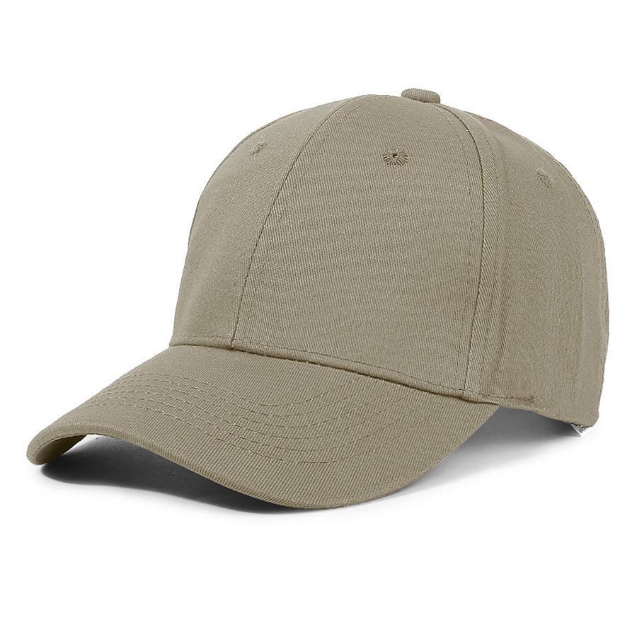 Stock Solid Color Cotton 6-Panel Baseball Cap w/ D-Ring 32