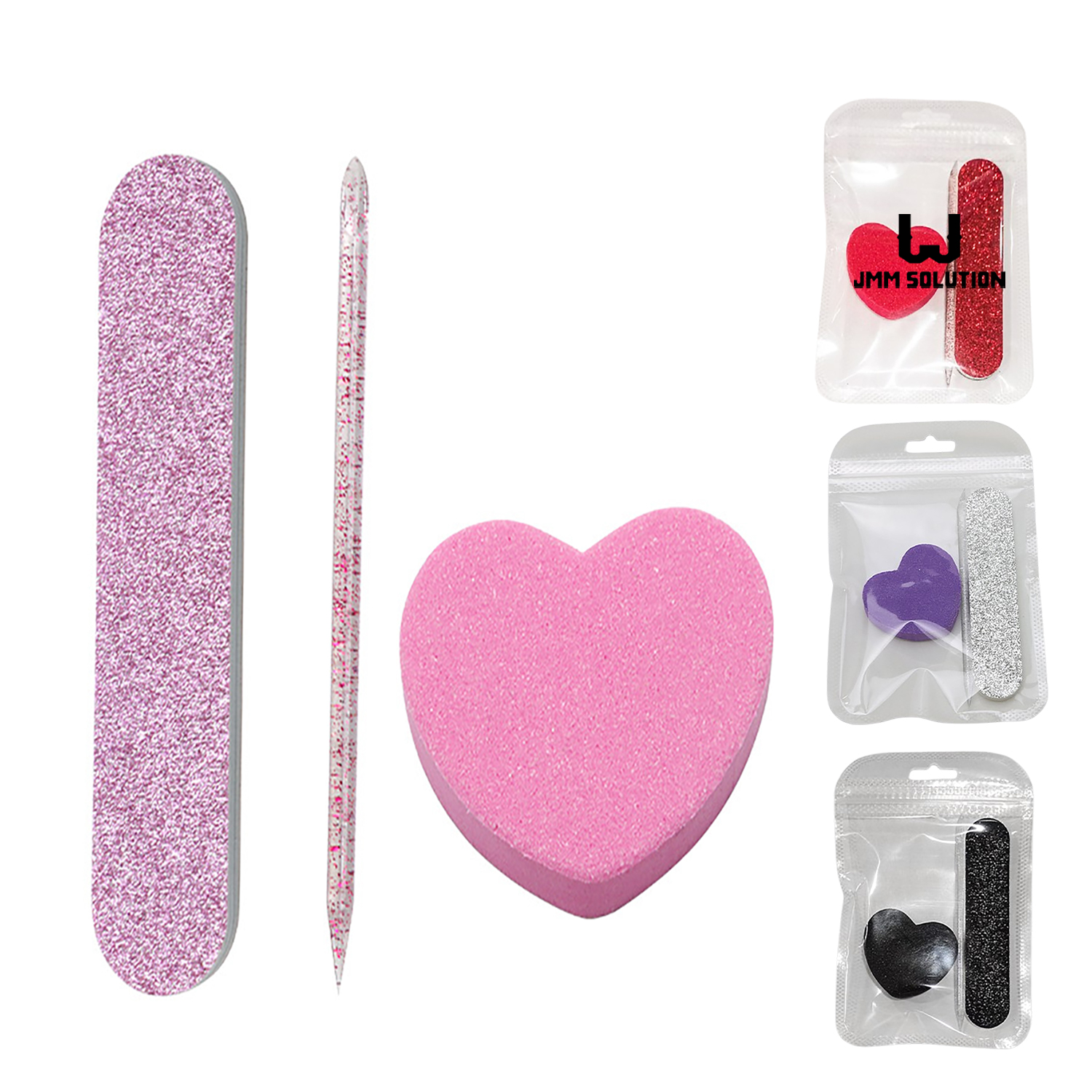 Professional 3-In-1 Nail Art Kit – File, Buffer & Picker
