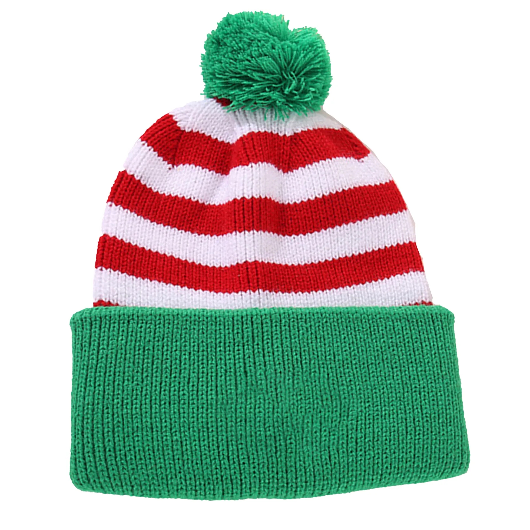 Embroidered Christmas Knitted Beanie Hat 2