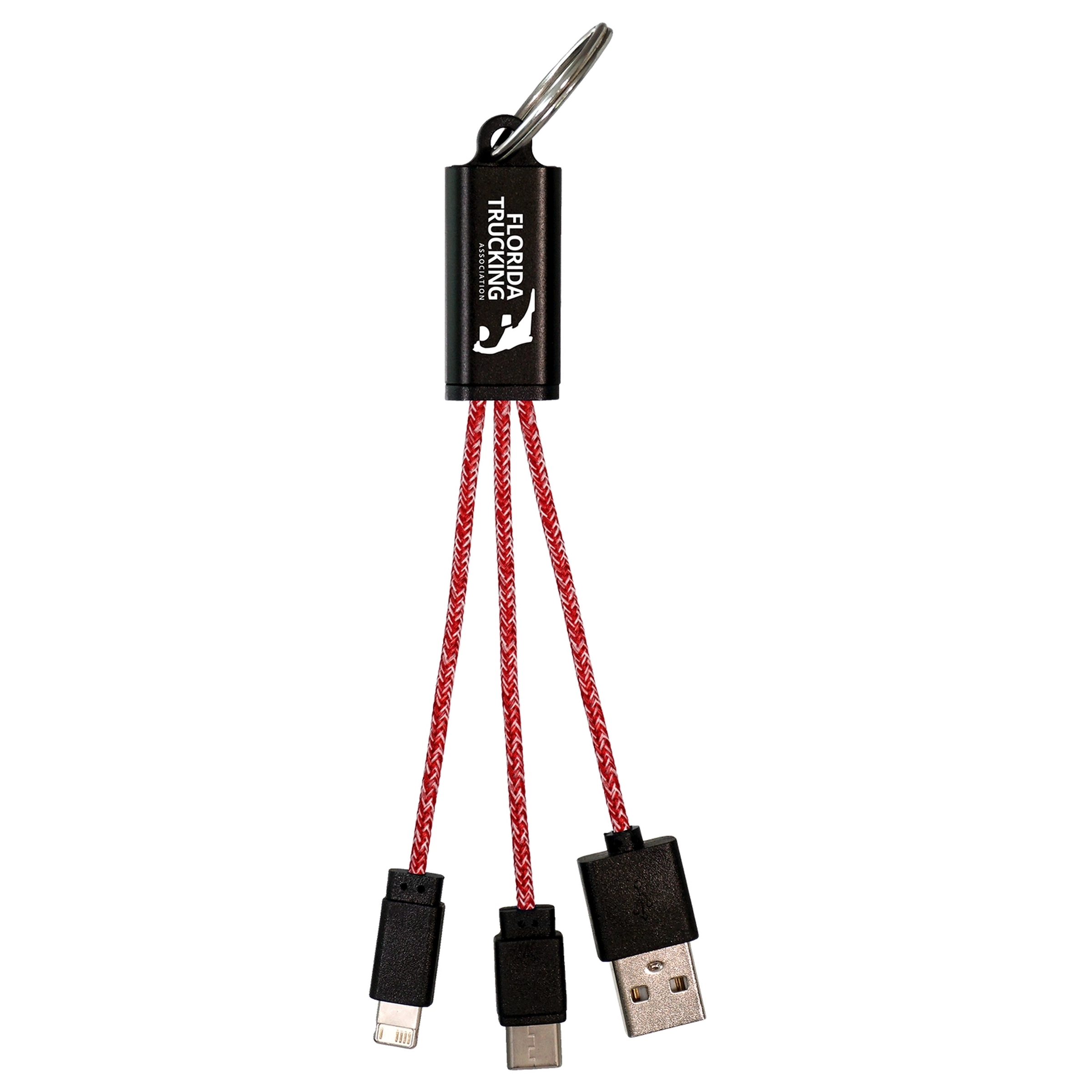 Ridge 3-in-1 Charging Cable Keychain 14