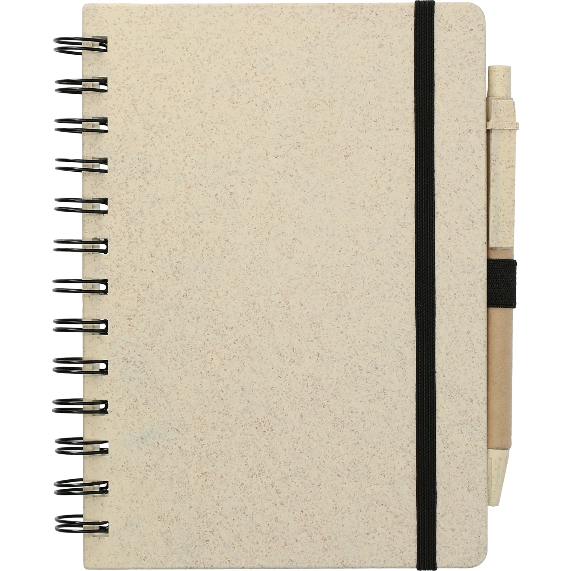 FSC® Mix 5" x 7" Wheat Straw Notebook with Pen 23