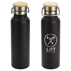 Barona 20 oz Vacuum Insulated Stainless Steel Bottle, custom water bottle with logo imprint 25