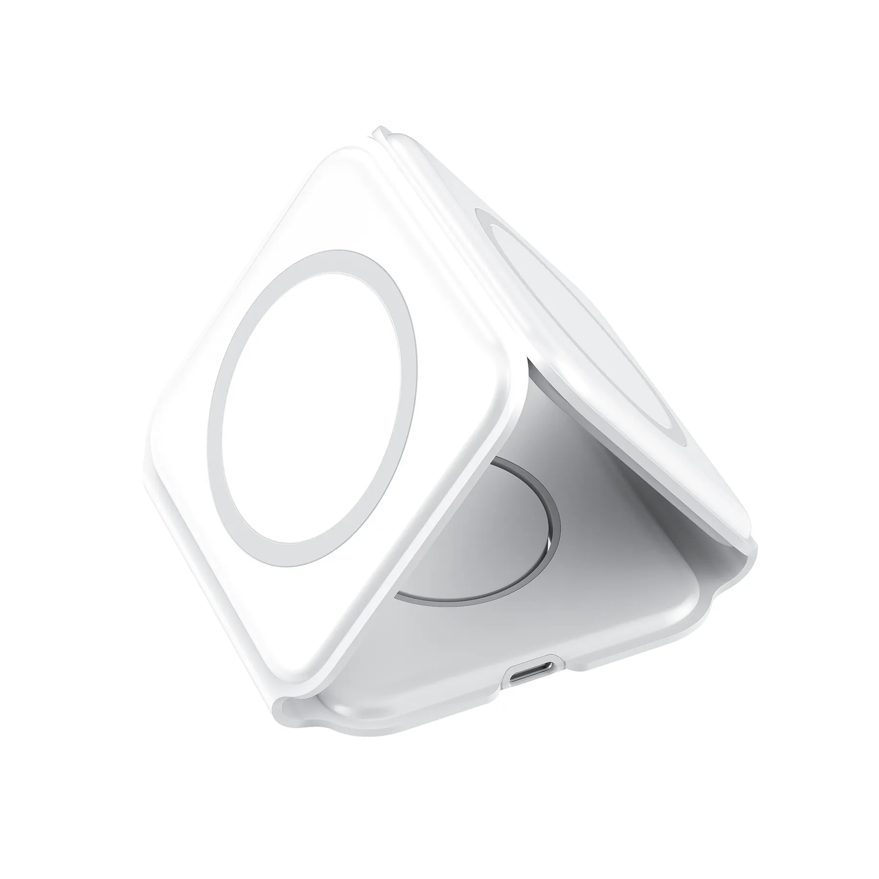 15W 3-in-1 Magnetic Wireless Charger with Foldable Qi Stand 7