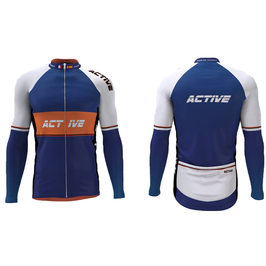 Unisex Full Sublimation Long Sleeve Cycling Jersey with