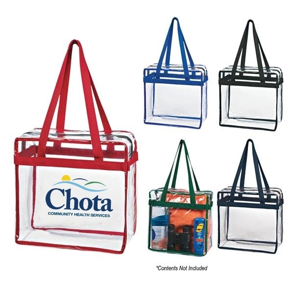 Clear Tote Bag with Zipper 3