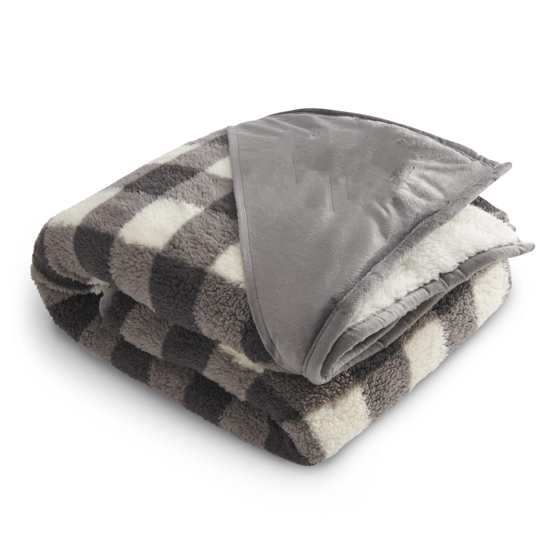 Field & Co.® Double Sided Plaid Sherpa Blanket 55