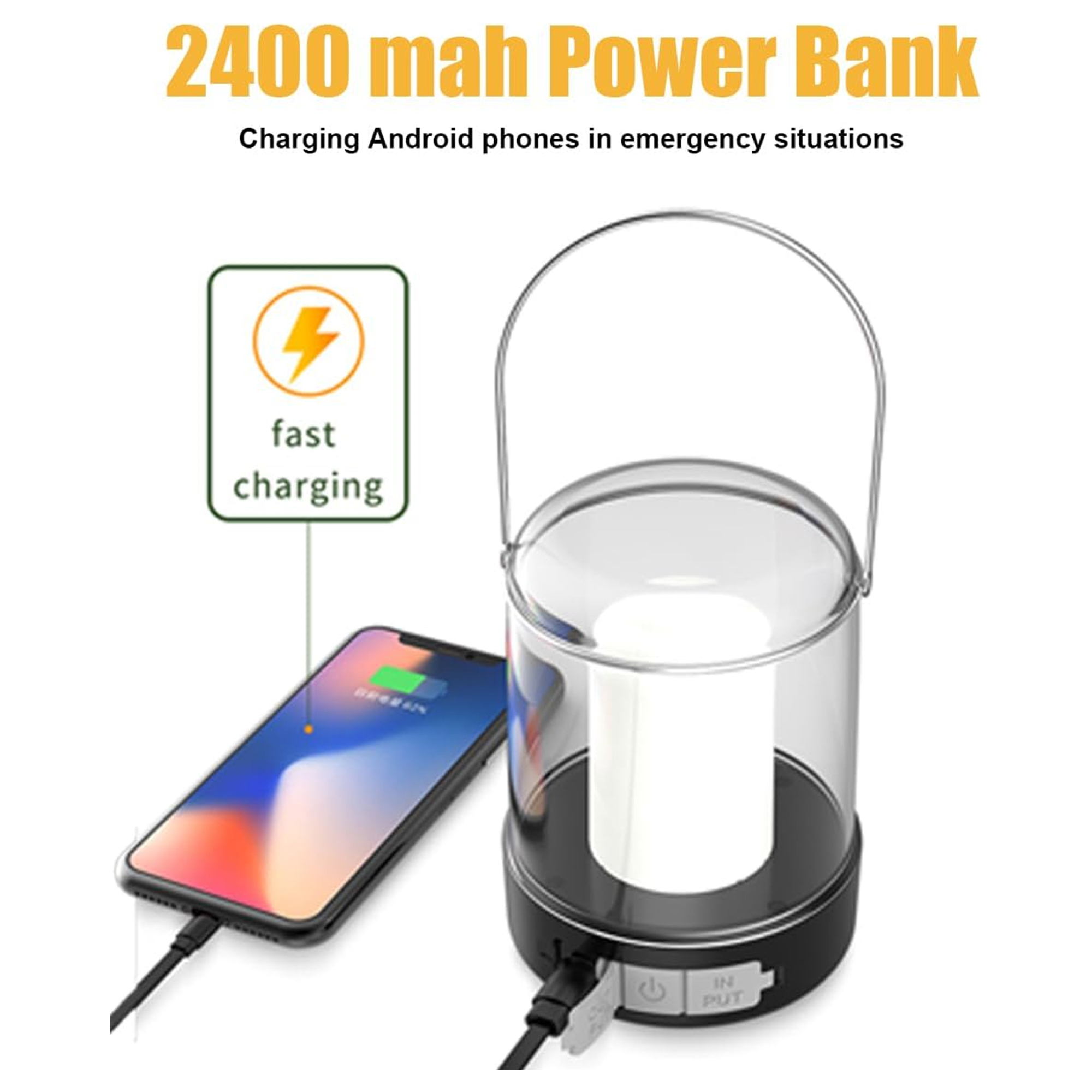 USB Rechargeable Camping Tent Light Lantern 3