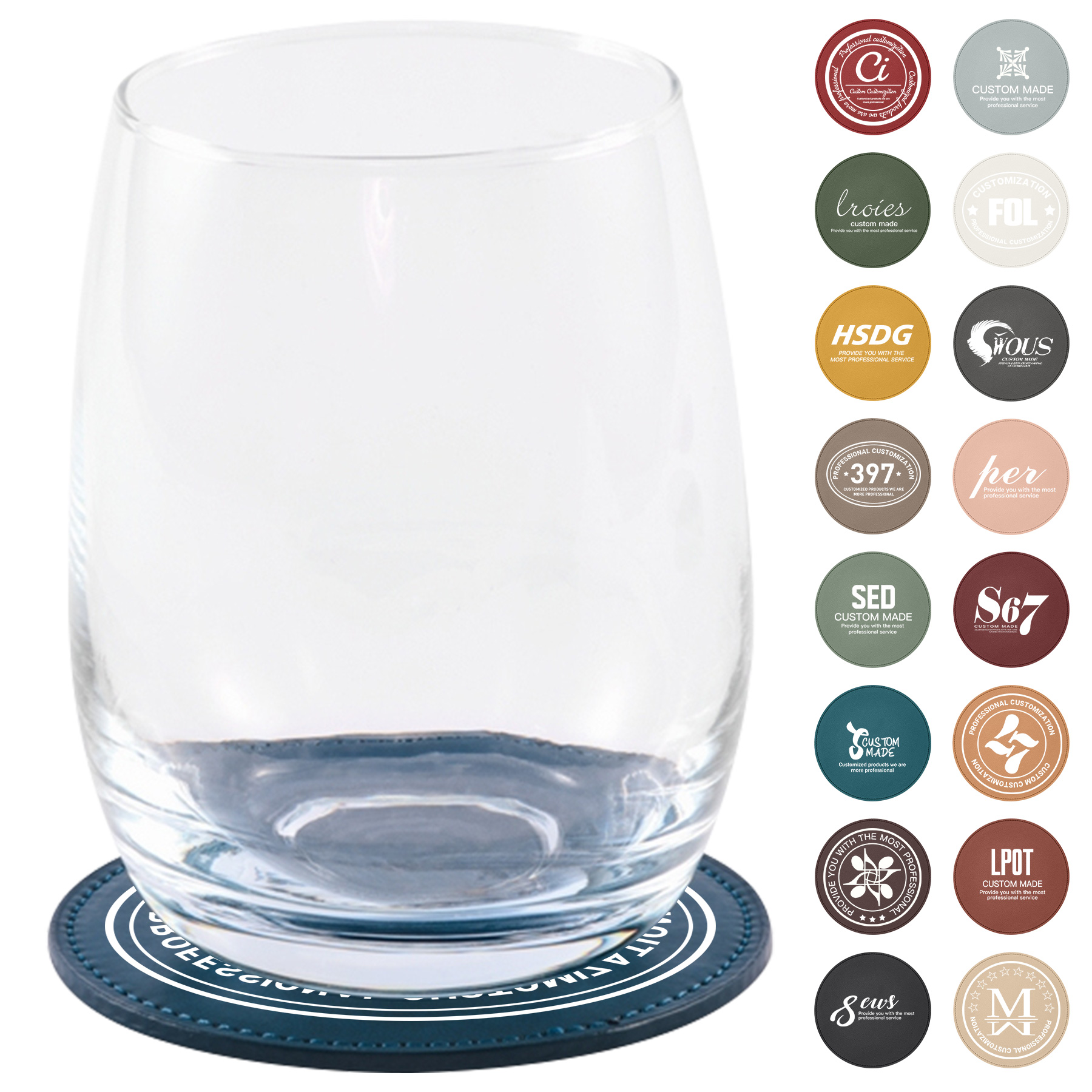 PU Leather Round Coaster 5