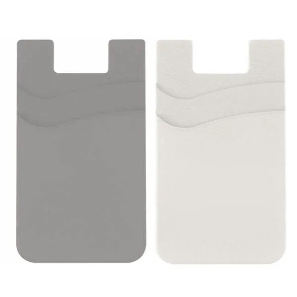 Dual Pocket Silicone Smart Phone Wallet 3