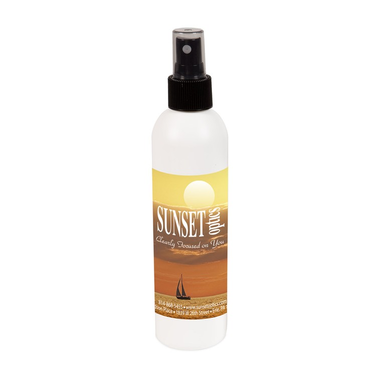 8 Fluid Oz. Bottle Opper Optics™ Eyeglass Cleaner - Full-Color on White Label