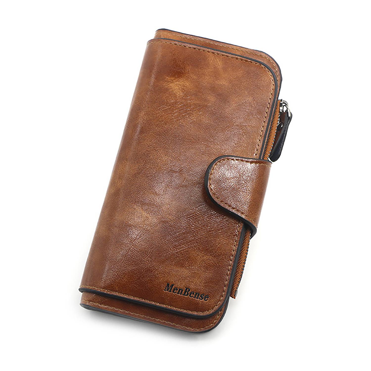 Women'S Large Capacity Magnetic Button Pu Leather Wallet 4