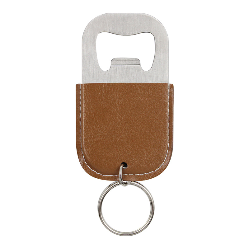 Leather Bottle Opener W/ Keyring 7