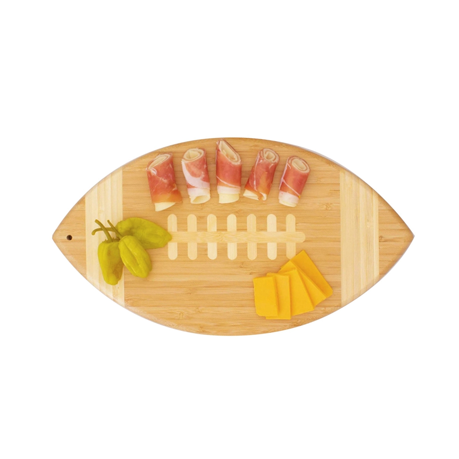 Football Shaped Bamboo Cutting Board 2