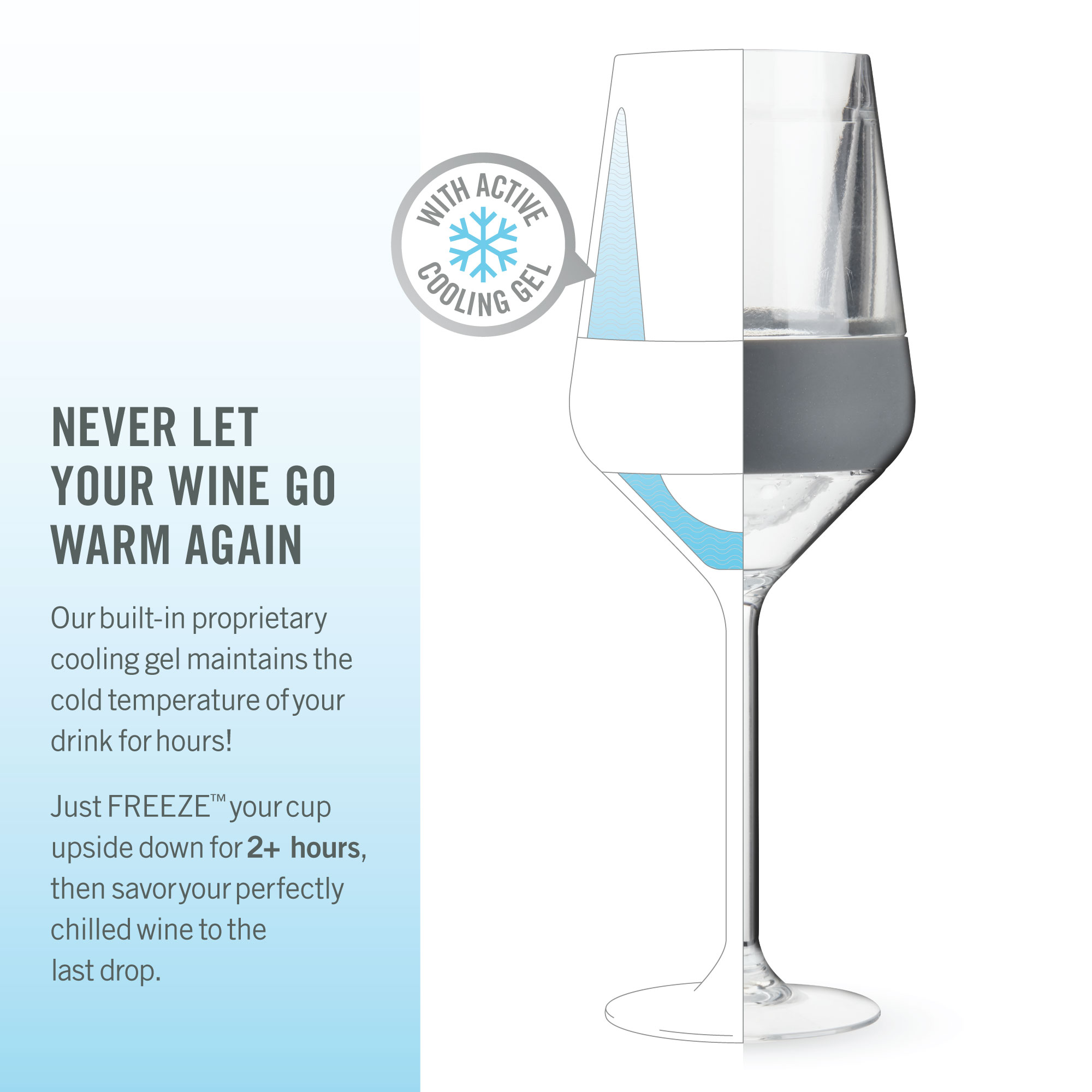 HOST® Stemmed Wine FREEZE™ Tumbler, set of 2 6