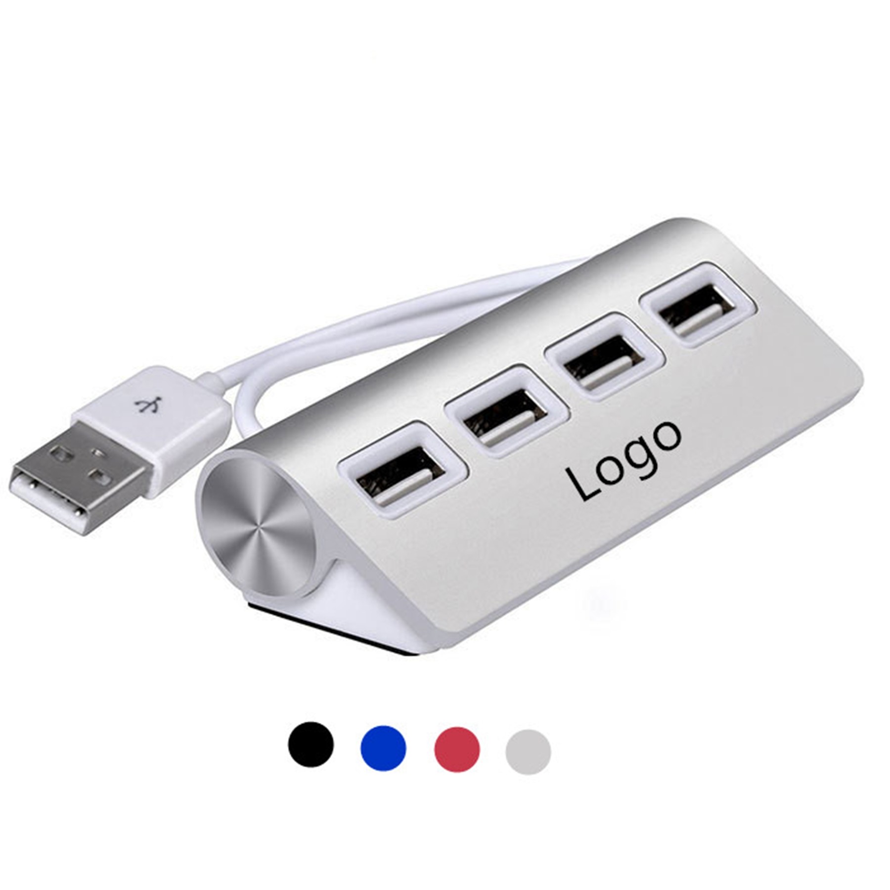 4-Port Aluminum Wave USB Hub 1