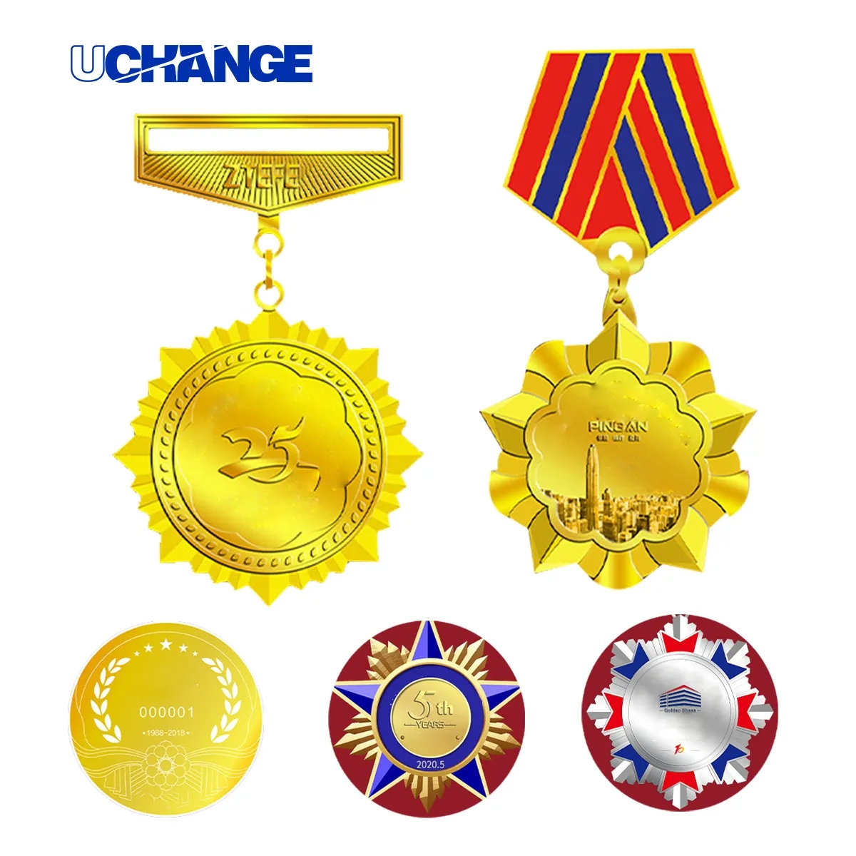 Custom Award Medals With Ribbon Lanyard 5