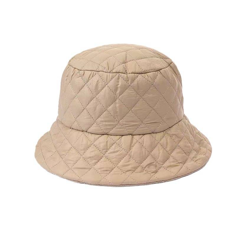 Quilted plaid bucket hat 4