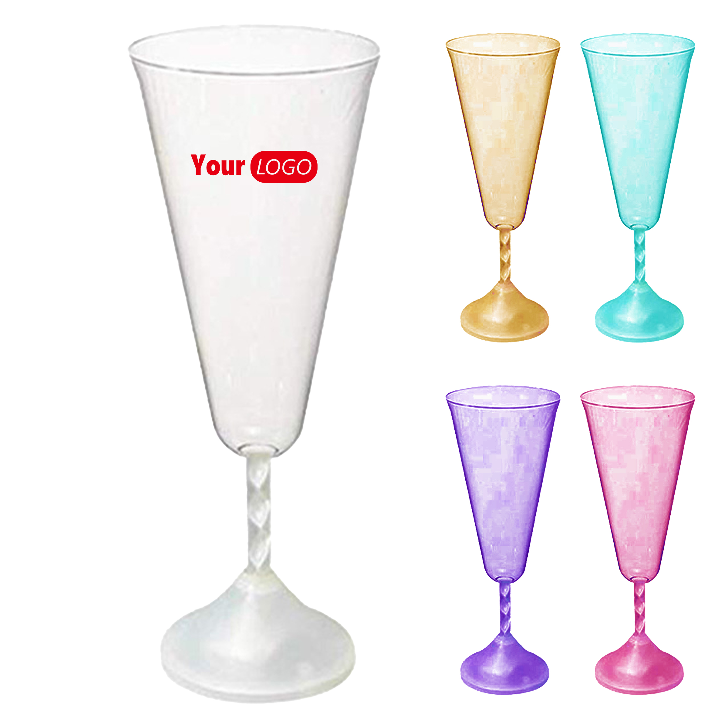 Abs Illuminated Champagne Glass With Led Glow For Special Events 2