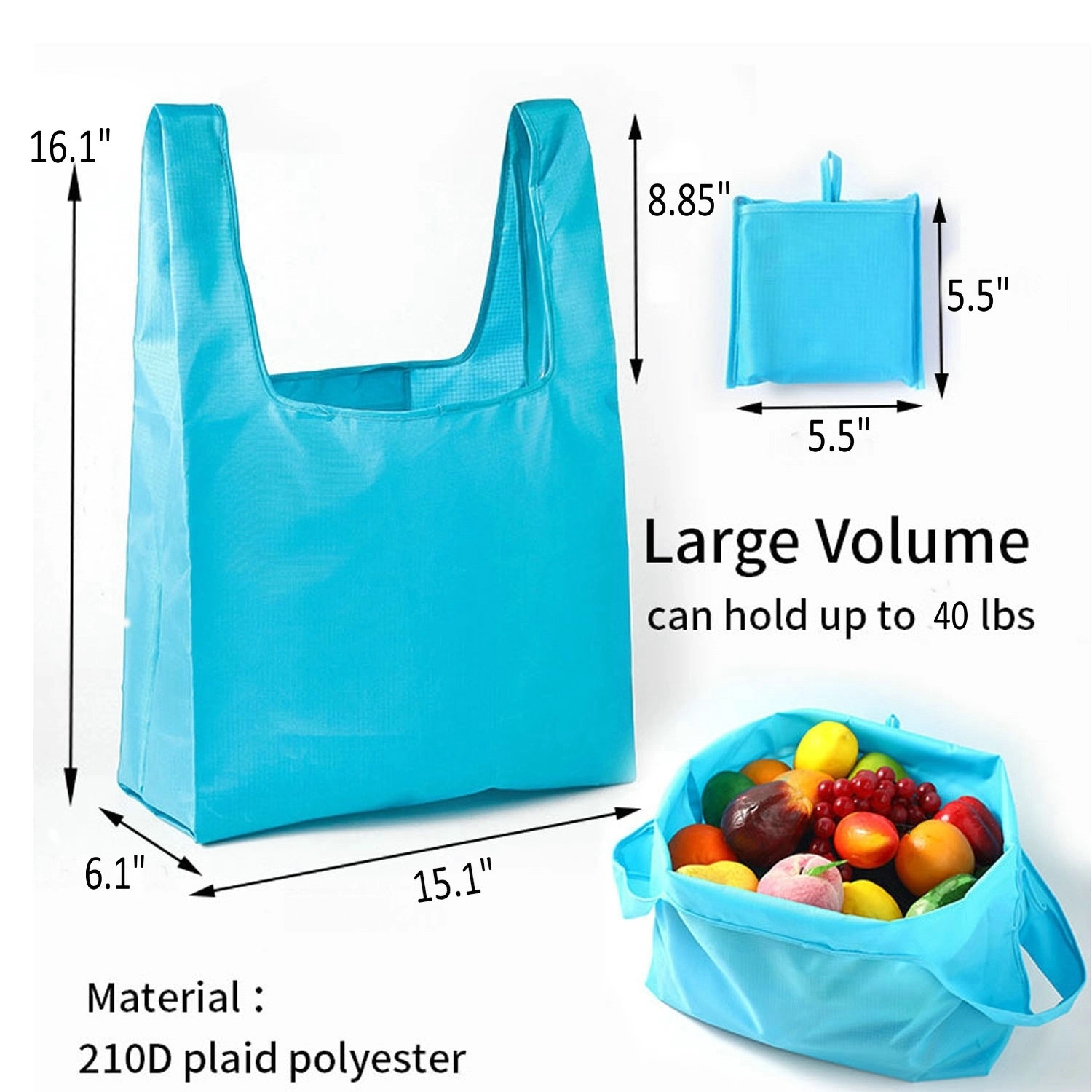 Shopping Tote Bags With Small Pouch 3