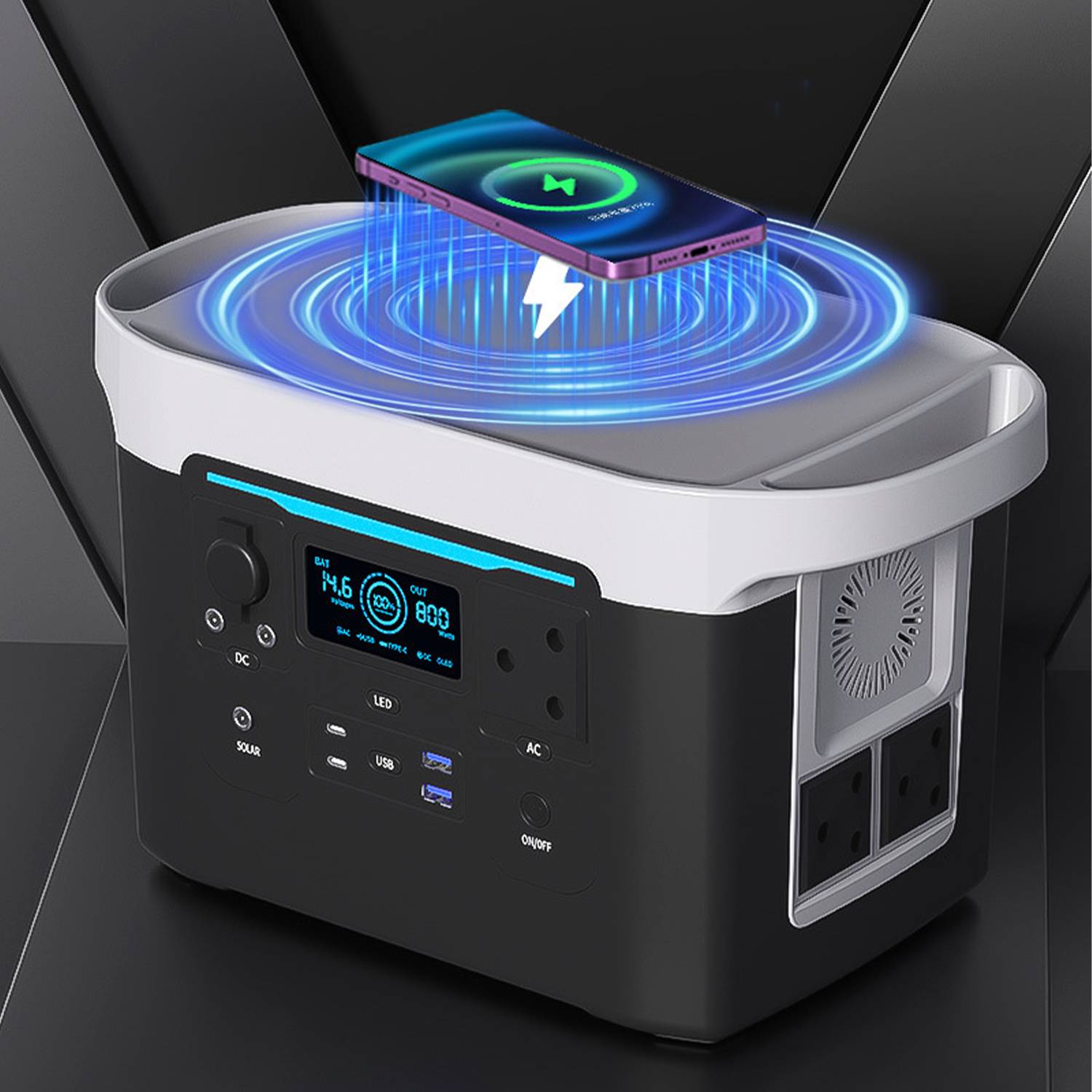 New Outdoor Charging Solar Generator Portable Power 5