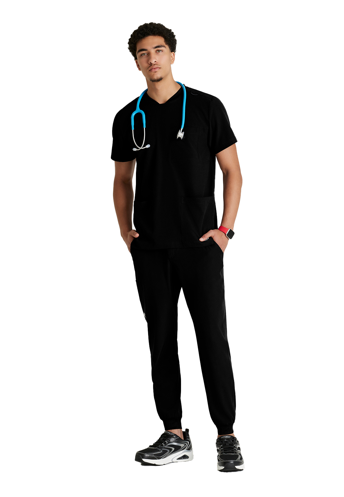 Skechers - Men's Three-Pocket Round Neck Thesis Scrub Top 13