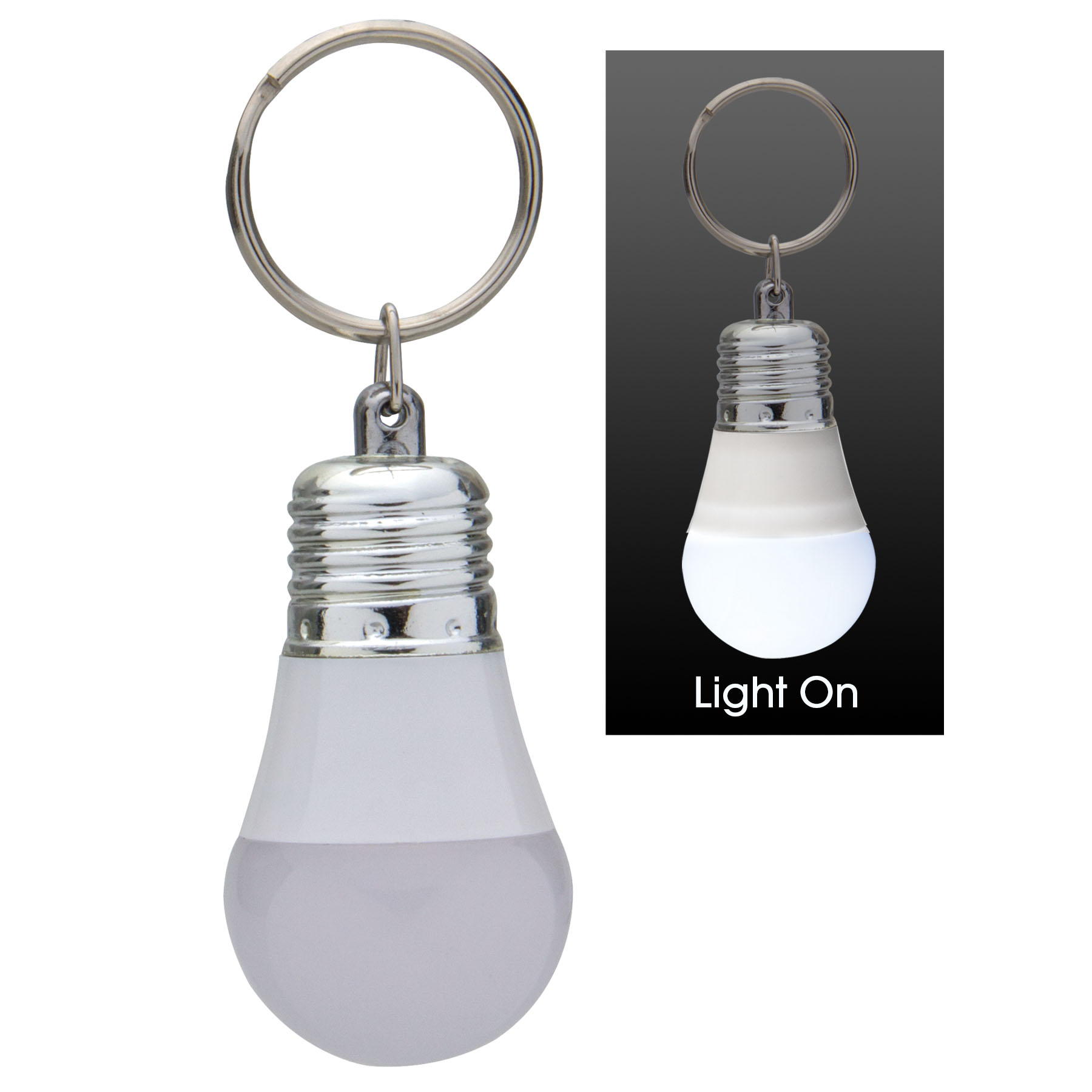 Light Up LED Light Bulb Keytag 2