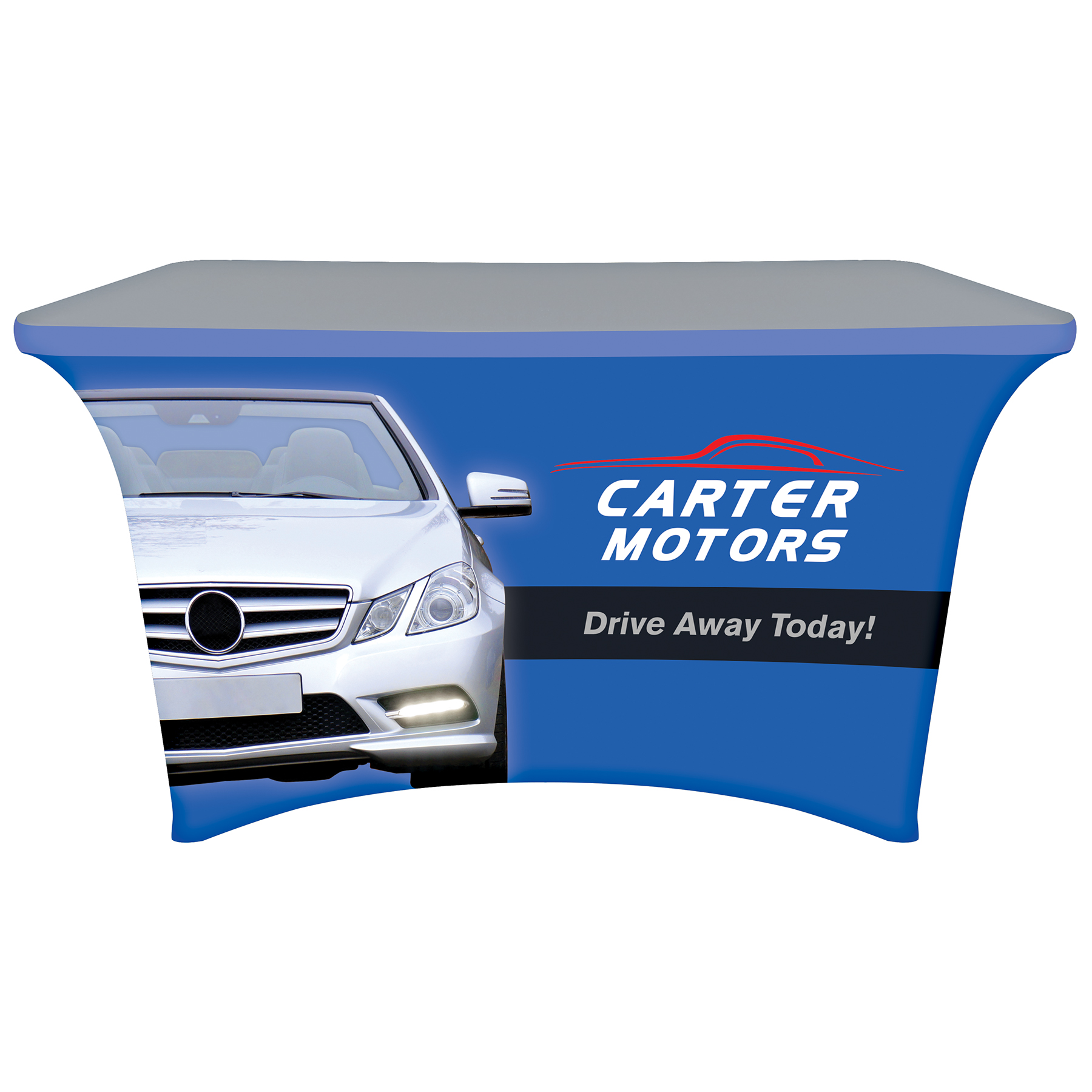4' Digitally Printed Stretch Table Covers 7