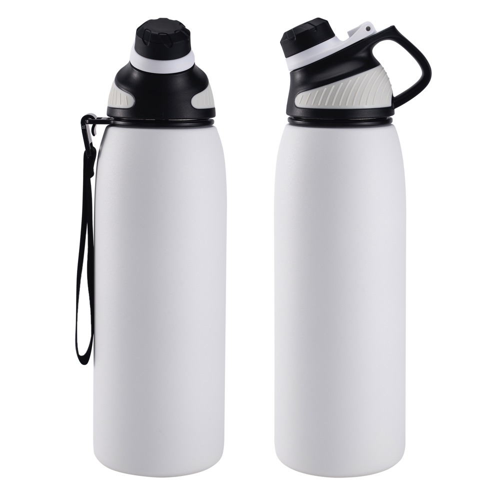 34oz. S/S insulated sports water bottle with spout lid 11